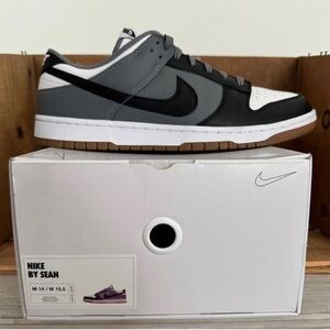 Men’s Nike Dunk Low Athletic Sneakers Shoes Size 14 White, Black and Grey